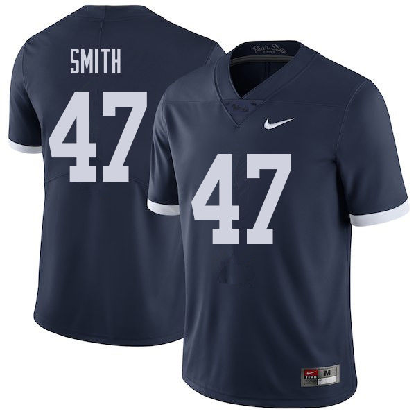 Men #47 Brandon Smith Penn State Nittany Lions College Throwback Football Jerseys Sale-Navy - Click Image to Close
